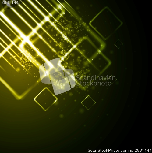 Image of Tech shiny squares vector background