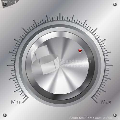 Image of Volume knob with min max levels