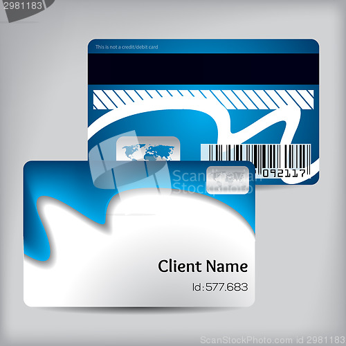 Image of Blue wave loyalty card design