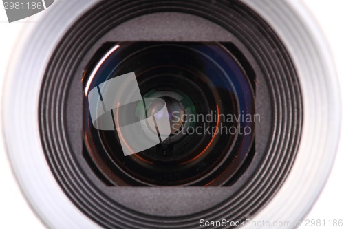 Image of camera lens background 
