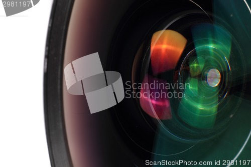 Image of camera lens background 