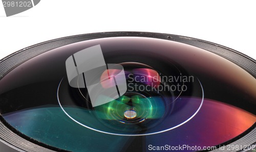 Image of camera lens background 