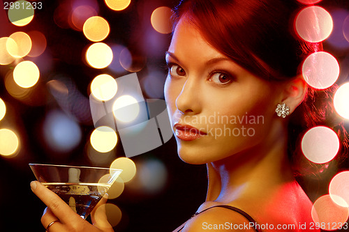 Image of woman with cocktail