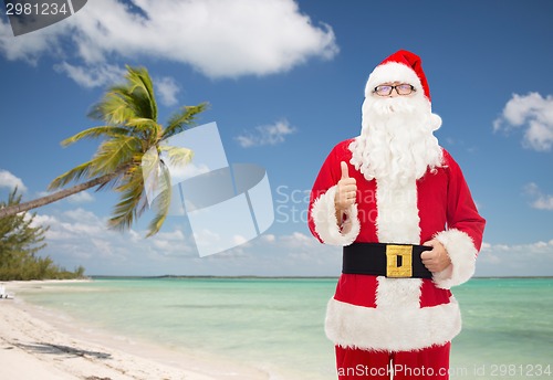 Image of man in costume of santa claus