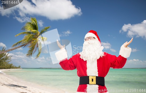 Image of man in costume of santa claus