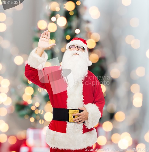 Image of man in costume of santa claus