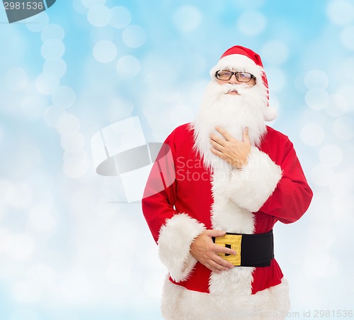 Image of man in costume of santa claus