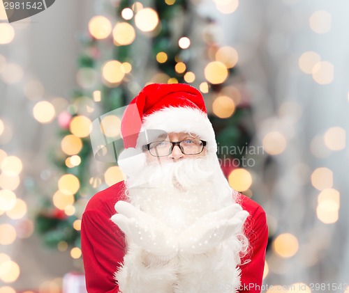 Image of man in costume of santa claus