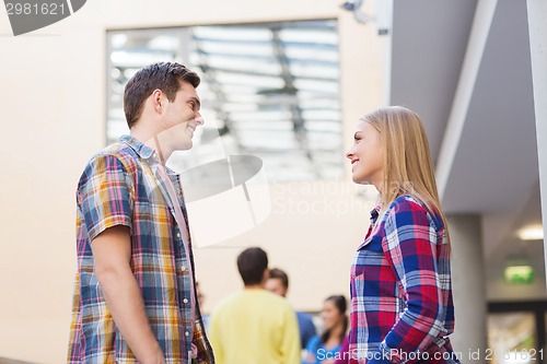 Image of group of smiling students outdoors