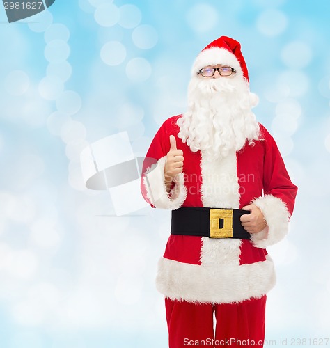 Image of man in costume of santa claus