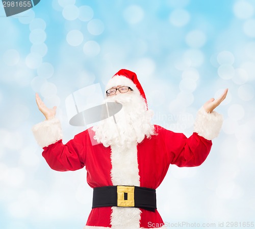 Image of man in costume of santa claus