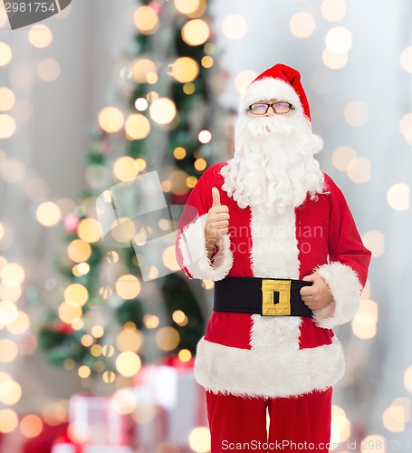 Image of man in costume of santa claus