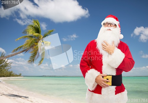 Image of man in costume of santa claus