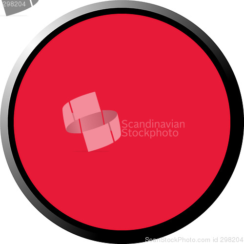 Image of Red 3D Button