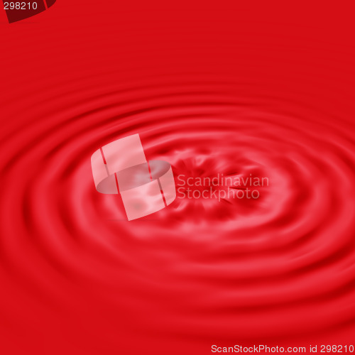 Image of Red Liquid Ripple