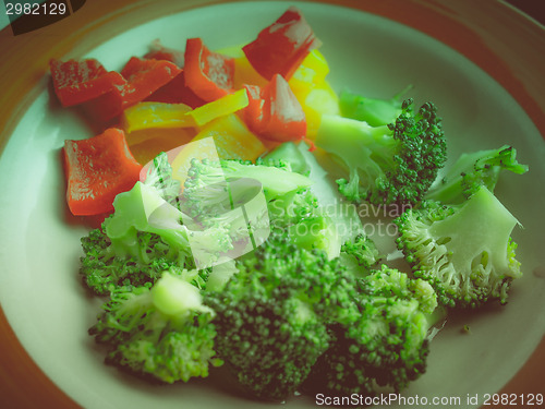 Image of Retro look Vegetable food