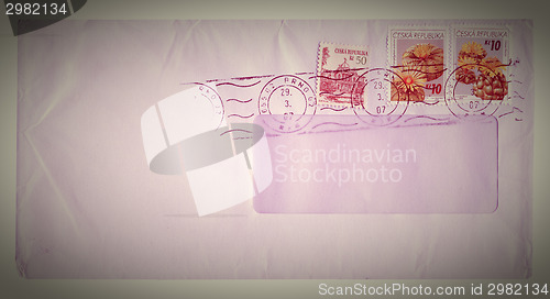 Image of Retro letter envelope