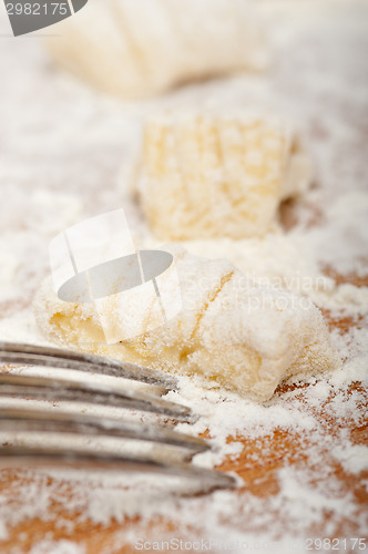 Image of making fresh Italian potato gnocchi