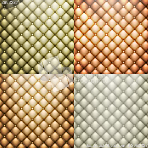 Image of Texture leather set vector. EPS 10