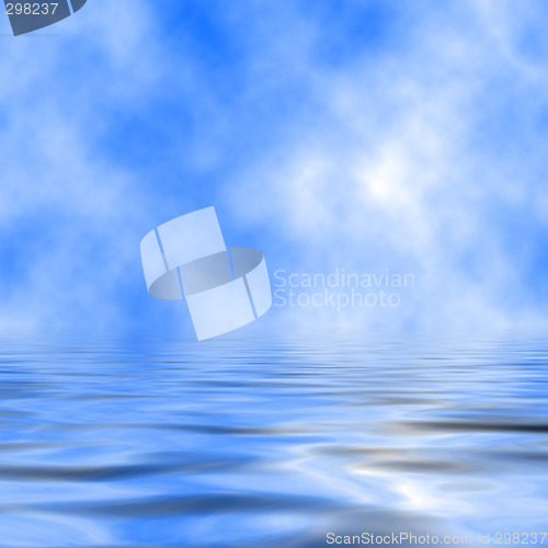 Image of Sky and Sea Illustration