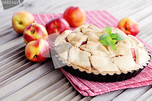 Image of nectarine tart