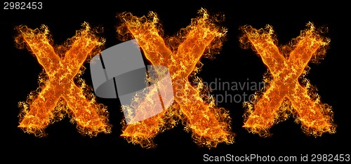 Image of XXX flames