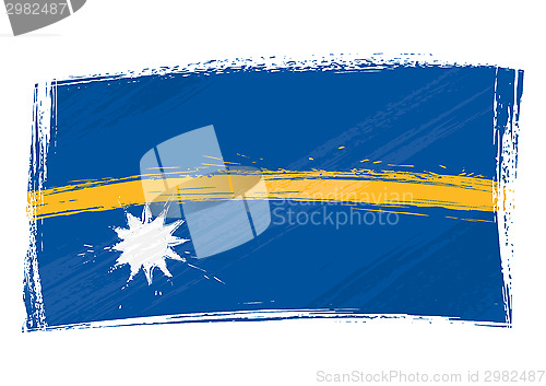 Image of Grunge Nauru flag