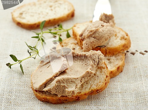 Image of sandwich with liver pate