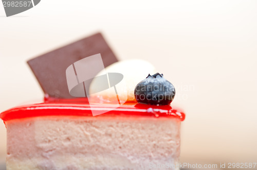 Image of fresh strawberry yogurt mousse