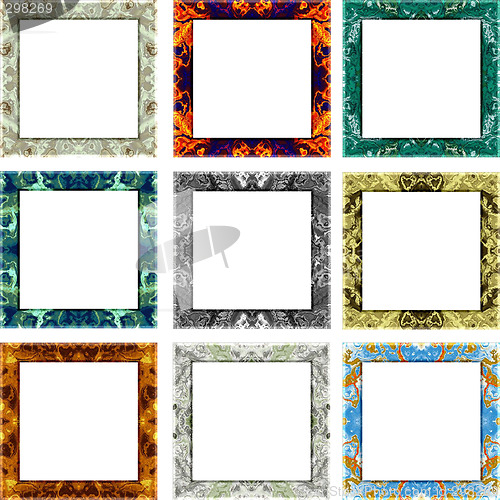 Image of Textured picture frames