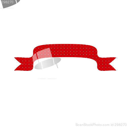 Image of Textured red ribbon