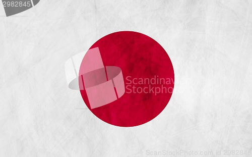 Image of Japanese grunge flag