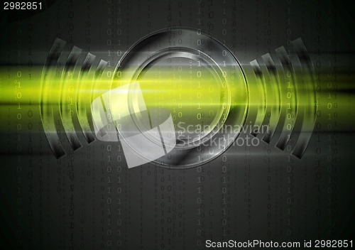 Image of Abstract tech shiny glow vector background