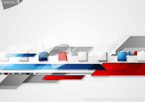 Image of Shiny hi-tech red and blue vector background