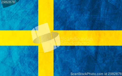 Image of Swedish grunge flag