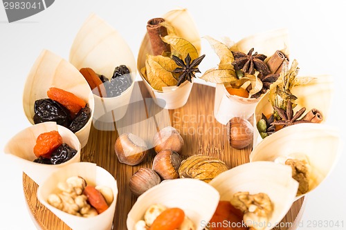 Image of Mix nuts, dry fruits and chocolate