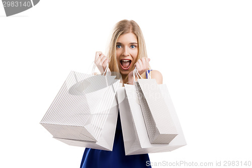 Image of Beautiful woman shopping