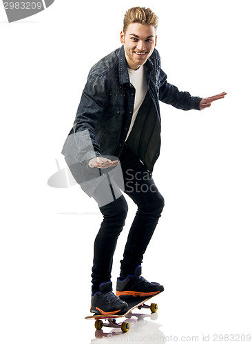 Image of Young man with a skateboard