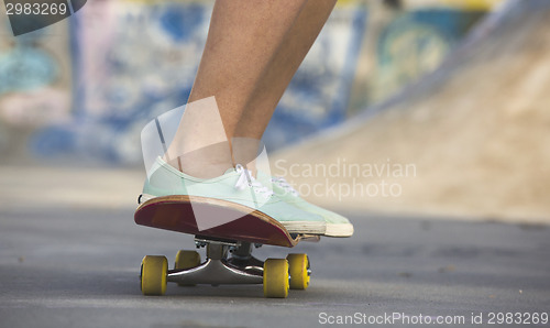 Image of Riding a skate