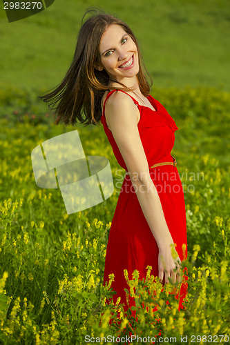 Image of Beauty in red