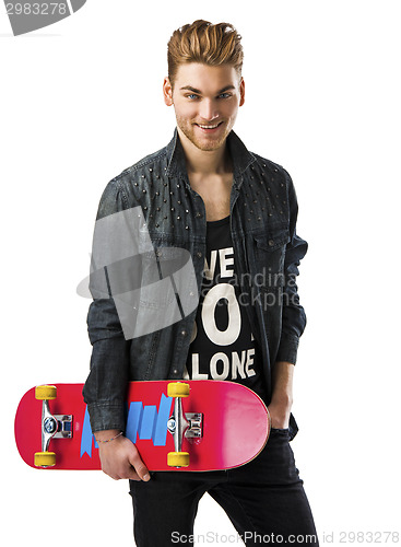 Image of Young man with a skateboard