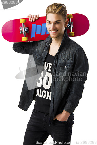 Image of Young man with a skateboard