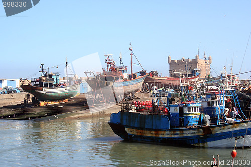 Image of Boats in the harbour