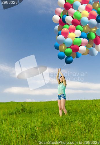 Image of Girl with Ballons