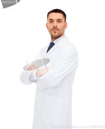 Image of male doctor in white coat