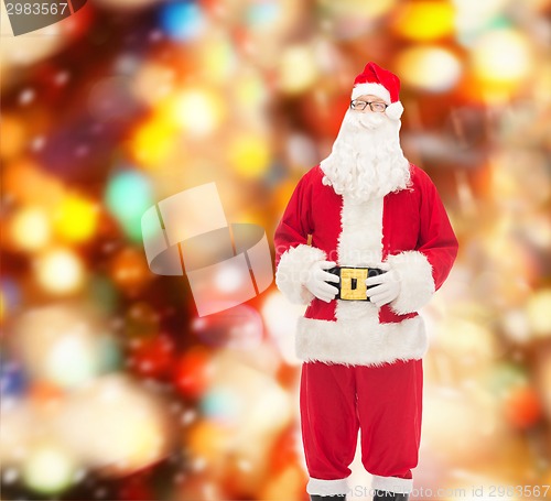 Image of man in costume of santa claus