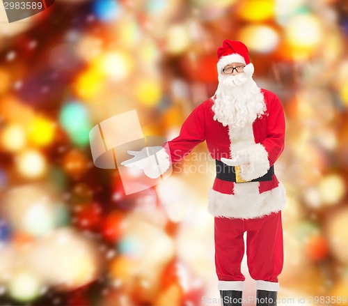 Image of man in costume of santa claus