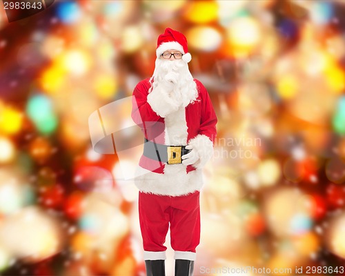 Image of man in costume of santa claus