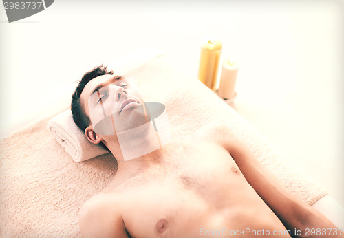 Image of man in spa