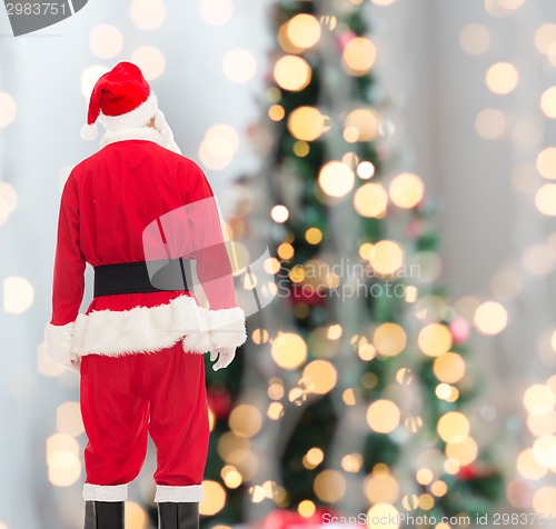 Image of man in costume of santa claus